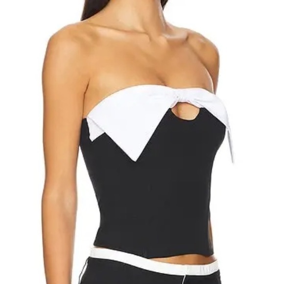 NWT Revolve x ALL THE WAYS Bow Mila Tube Top - Picture 2 of 8
